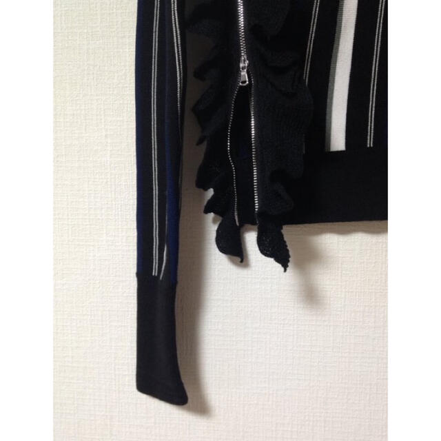 3.1 Phillip Lim(スリーワンフィリップリム)の3,1Philliplim ラッフルZIP ニット レディースのトップス(ニット/セーター)の商品写真