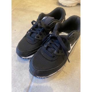 ナイキ(NIKE)のエアマックス90 ブラックホワイト 23.5(スニーカー)