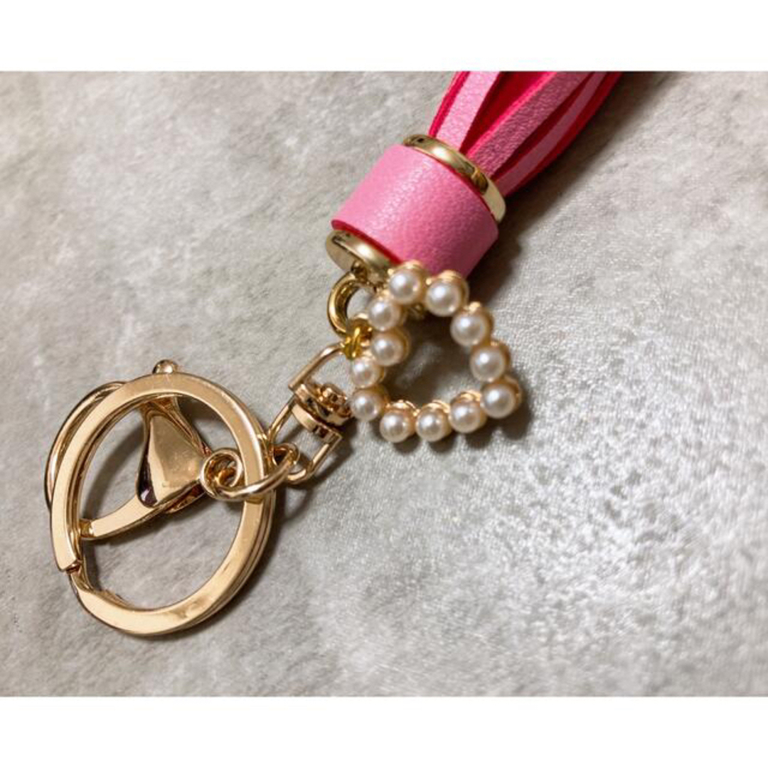 ZARA(ザラ)の大人気カスタム♡【イニシャルキーホルダー】高見え　レザータッセル レディースのアクセサリー(チャーム)の商品写真