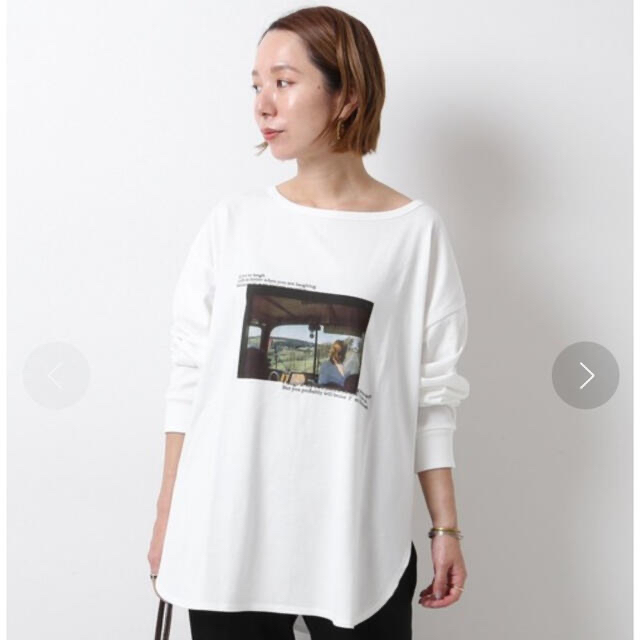 Spick & Span(スピックアンドスパン)のフォトロングTシャツ レディースのトップス(Tシャツ(長袖/七分))の商品写真