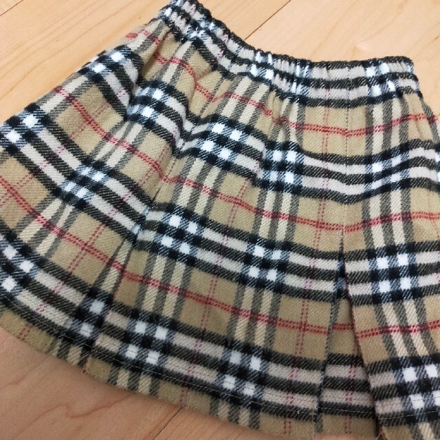 【バーバリー風】チェックスカート キッズ/ベビー/マタニティのキッズ服女の子用(90cm~)(スカート)の商品写真