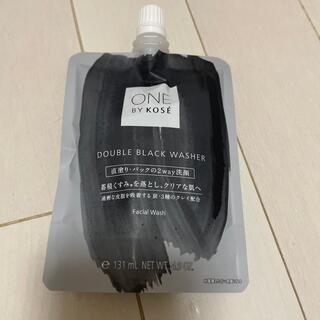 コーセー(KOSE)のONE BY KOSE ダブル ブラック ウォッシャー(140g)(洗顔料)
