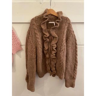 シーバイクロエ(SEE BY CHLOE)のsee by chloe frill knit outer.(ニット/セーター)