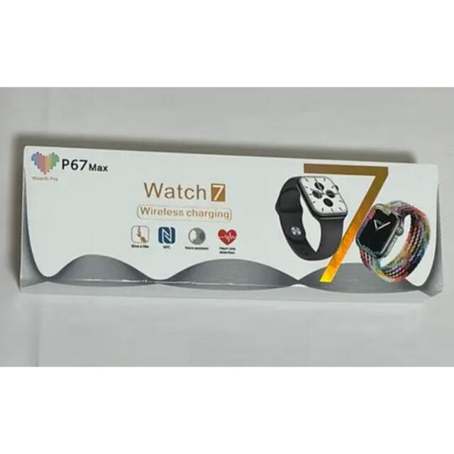 ✨大人気商品✨ P67 Max Watch7 カラーベージュ　スマートウォッチ