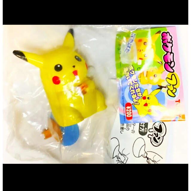 初代ポケモン ピカチュウ ゼンマイ うちわ ガチャ フィギュア | フリマアプリ ラクマ