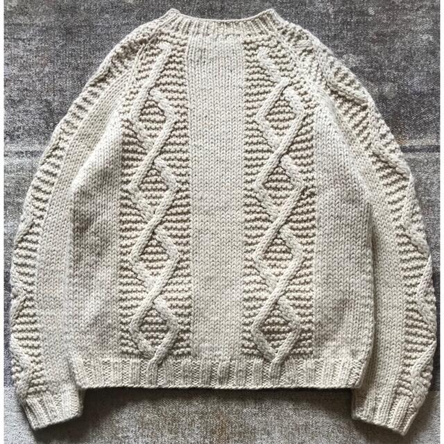 最高のダイヤモンド編み&稀少ポケット付き 肉厚 ラルフローレン ニット セーター