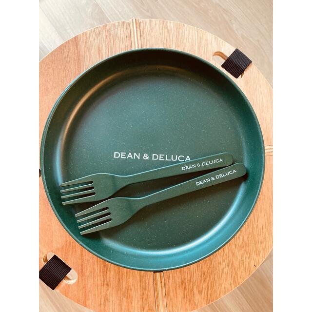 DEAN & DELUCA(ディーンアンドデルーカ)のDEAN ＆ DELUCA　プレート&フォークセット インテリア/住まい/日用品のキッチン/食器(食器)の商品写真