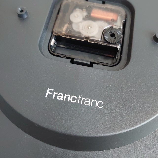 Francfranc(フランフラン)の最終価格 10/31まで フランフラン 壁掛時計 置時計 白 ホワイト シンプル インテリア/住まい/日用品のインテリア小物(掛時計/柱時計)の商品写真