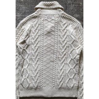 RRL - 最高のケーブル編み 稀少カラー RRL ショールカラー ニット