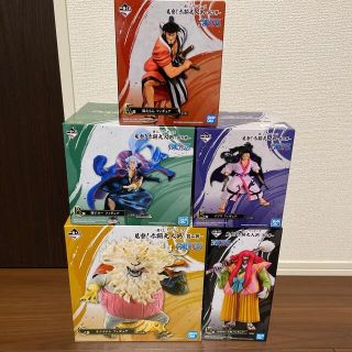 ワンピース(ONE PIECE)のワンピース一番くじ　見参！赤鞘九人男〜第二弾〜　フィギュア5点セット(フィギュア)