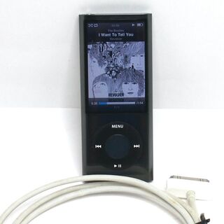 アップル(Apple)の16GB！iPod nano 第5世代 バッテリ8時間 動作OK 充電ケーブル付(ポータブルプレーヤー)