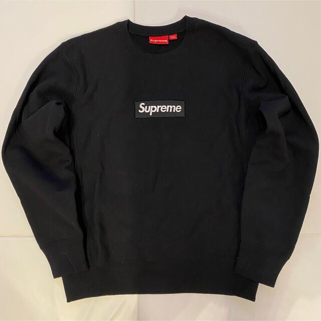 お買得】 supreme box logo crewneck black 18aw スウェット