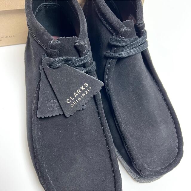 Clarks(クラークス)のクラークス オリジナルス Wallabee ワラビー ブーツ Clarks 黒 メンズの靴/シューズ(スリッポン/モカシン)の商品写真