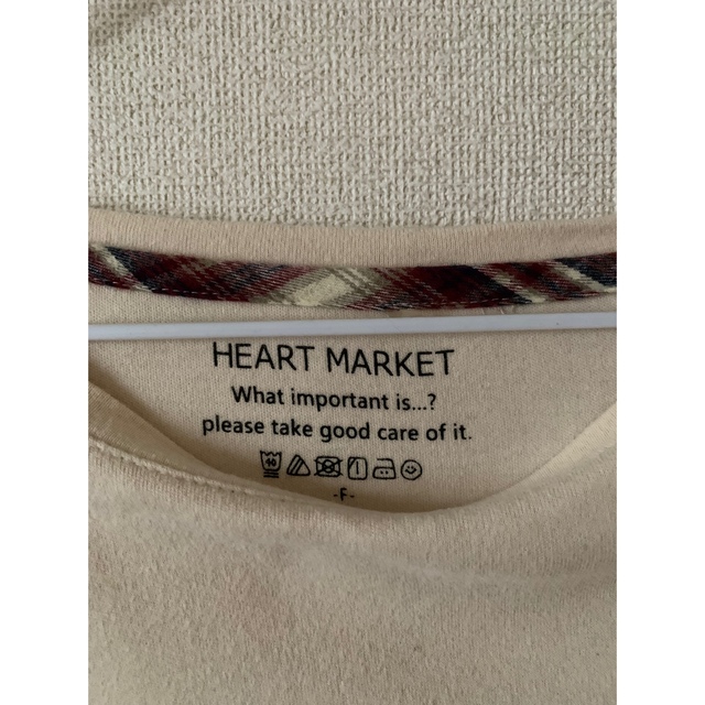 Heart Market(ハートマーケット)の〈Heart Market ハートマーケット〉カットソー　七分丈　ピンクベージュ レディースのトップス(カットソー(長袖/七分))の商品写真