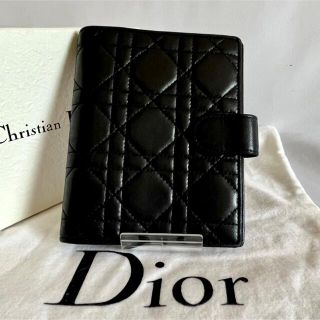 クリスチャンディオール(Christian Dior)の【大人気】ディオール　Dior ブラック　レディディオール　手帳　スケジュール帳(財布)