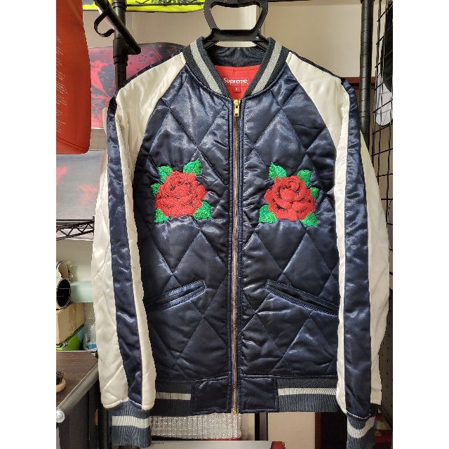 supreme  Quilted Satin Bomber jacket