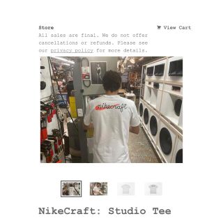 ナイキ(NIKE)のTom Sachs Nike NikeCraft Studio Tee Mサイズ(Tシャツ/カットソー(半袖/袖なし))