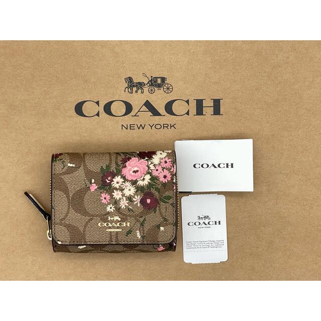 COACH(コーチ)のコーチ COACH 6864財布 三つ折り財布 フローラル 花柄 ウォレット レディースのファッション小物(財布)の商品写真