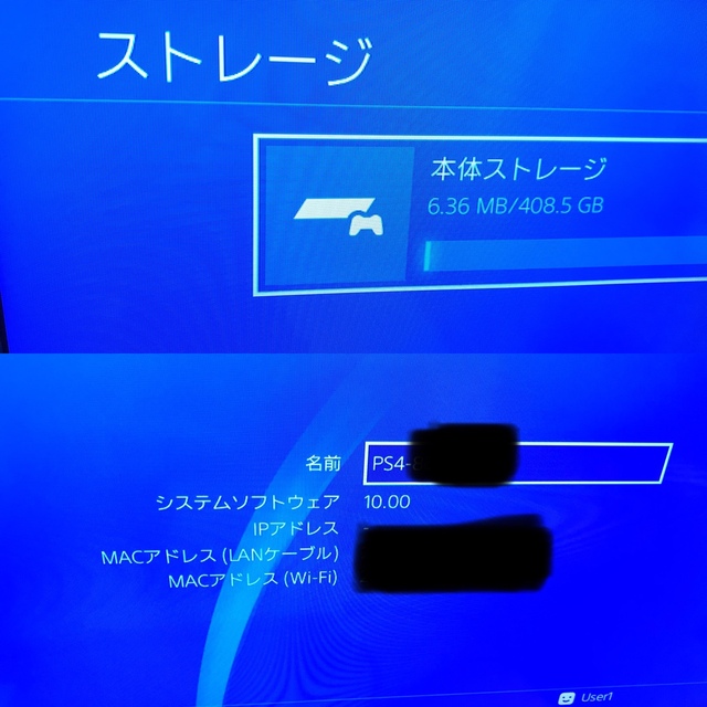 PS4 スリム　本体　CUH-2200B プレイステーション4