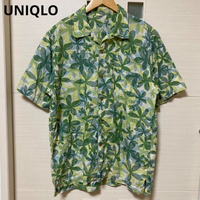 UNIQLO(ユニクロ)のUNIQLO ユニクロ 混麻 シャツ カットソー メンズのトップス(シャツ)の商品写真