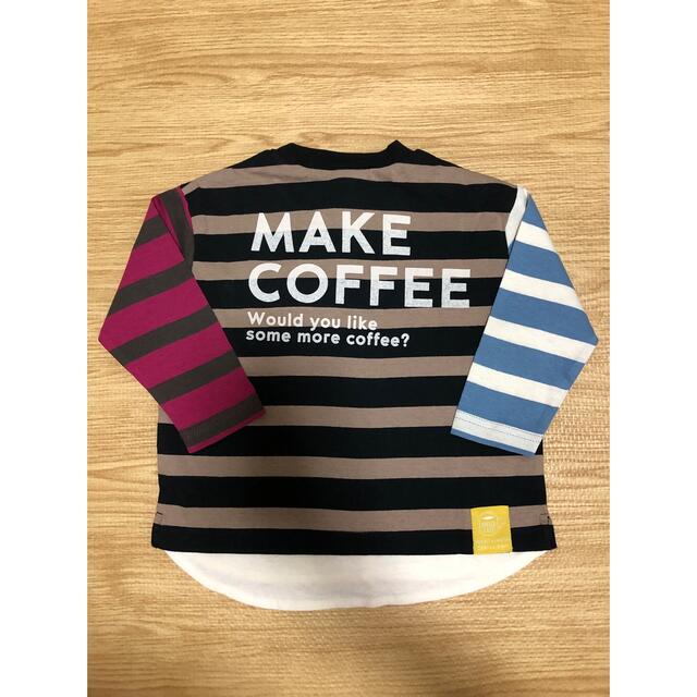 BREEZE(ブリーズ)の【新品タグ付】BREEZE CAFE_レイヤード風Tシャツ 長袖　90 キッズ/ベビー/マタニティのキッズ服男の子用(90cm~)(Tシャツ/カットソー)の商品写真