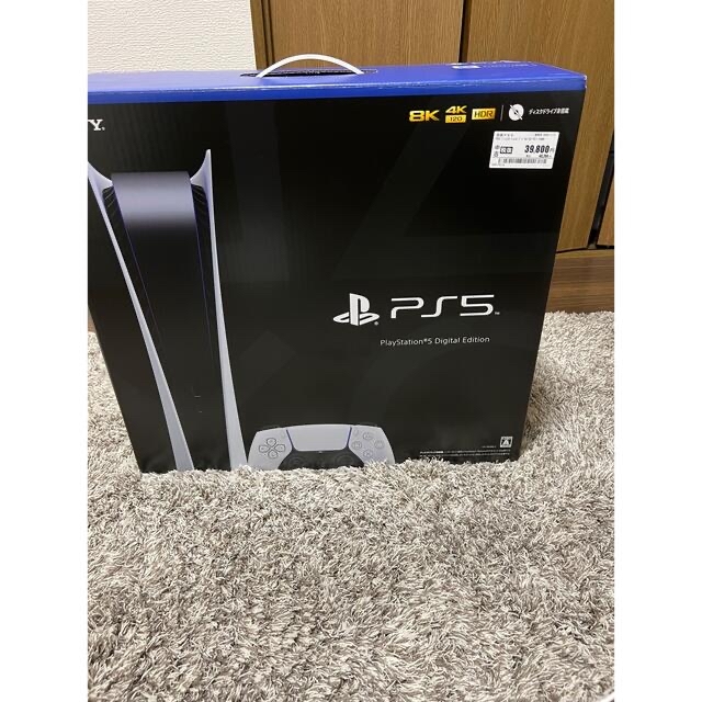 PlayStation(プレイステーション)のps5 デジタルエディション エンタメ/ホビーのゲームソフト/ゲーム機本体(家庭用ゲーム機本体)の商品写真