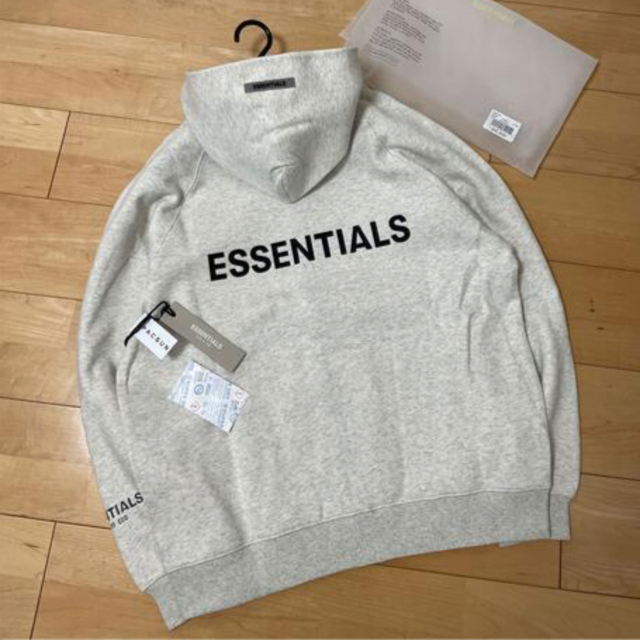 ESSENTIALSエッセンシャルズFULL-ZIP バックロゴ ジップパーカー