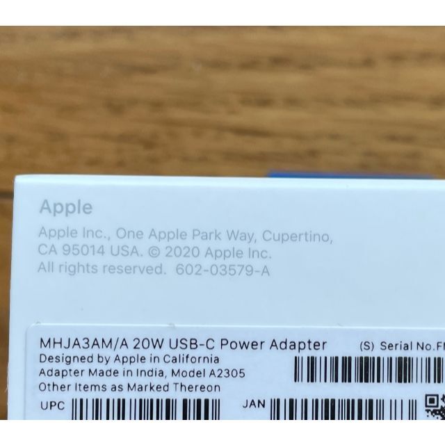 Apple - 【新品】Apple純正 20W USB-C充電器、Lightningケーブルの通販
