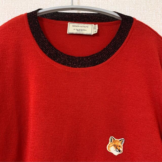 kitsune 完売ニット レッド-