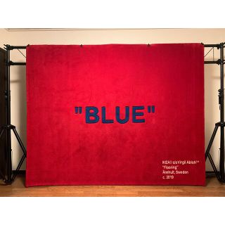 IKEA ヴァージルアブロー ラグ ブルー Blue Virgil Abloh rudomotors.com