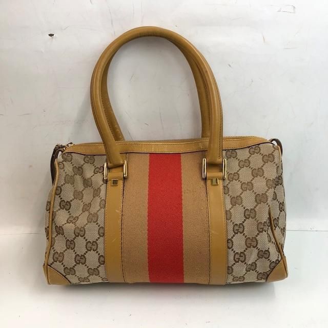 GUCCI グッチ GGキャンバス シェリー ハンドバッグ レディース