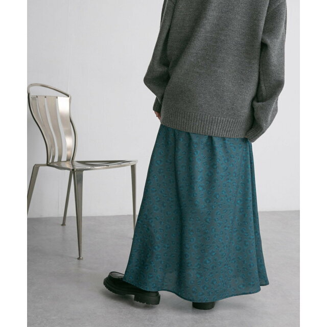 KBF(ケービーエフ)の【PINK×BRN】【one】レオパードプリントロングスカート レディースのスカート(ロングスカート)の商品写真
