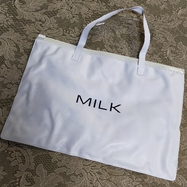 ♡MILK♡ ビニールバッグ＆ハートシール(非売品)2枚《ヴィンテージ》 レディースのバッグ(ハンドバッグ)の商品写真