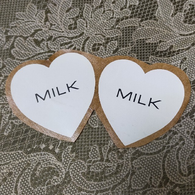 ♡MILK♡ ビニールバッグ＆ハートシール(非売品)2枚《ヴィンテージ》 レディースのバッグ(ハンドバッグ)の商品写真