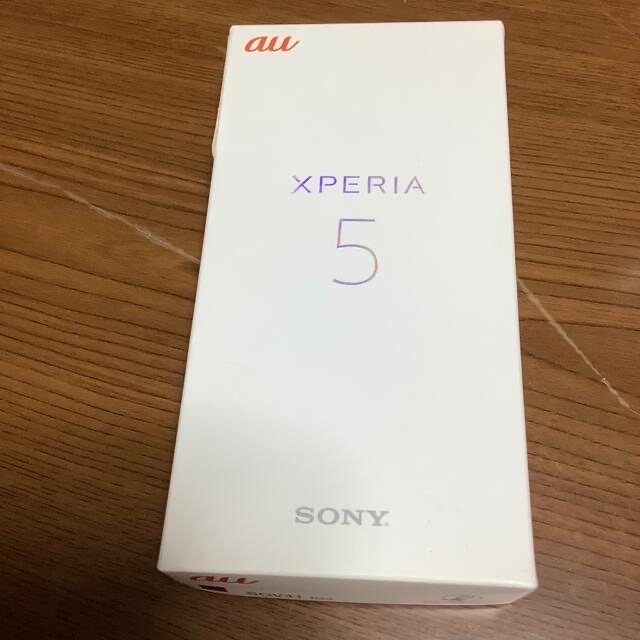 SONY Xperia 5 SOV41 レッド au SIMロック解除済 - スマートフォン本体