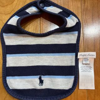 ポロラルフローレン(POLO RALPH LAUREN)のラルフローレン　スタイ　ネイビー　ボーダー　男の子(ベビースタイ/よだれかけ)