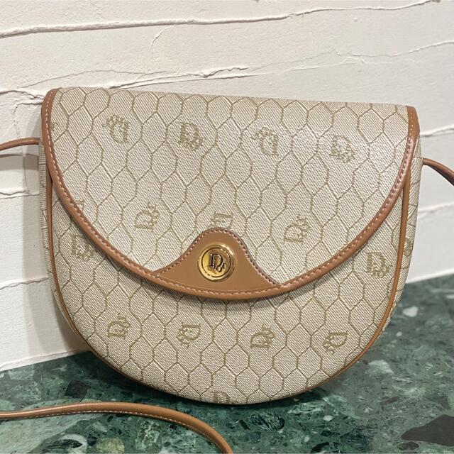 超美品 Christian Dior ミニショルダーバッグ PVC×レザー