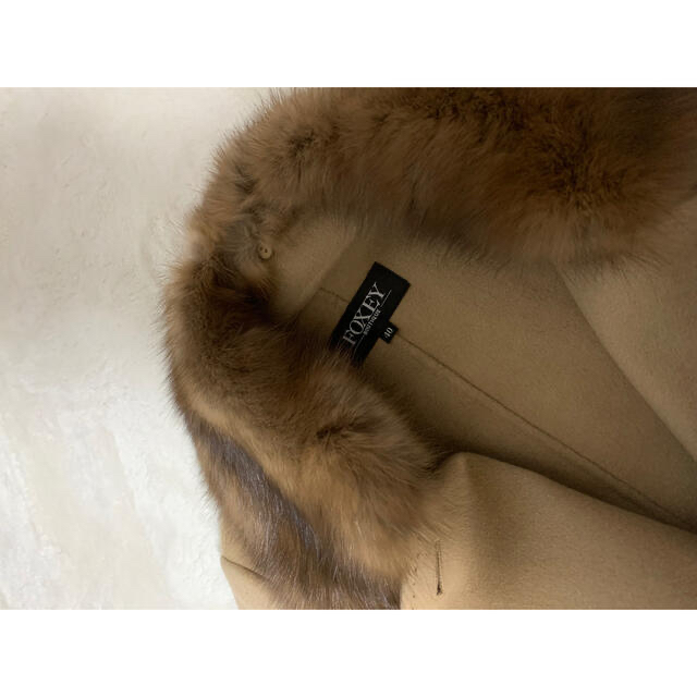 正規 定価80万⭐️カシミヤ100% コートセーブルファー40 フォクシー
