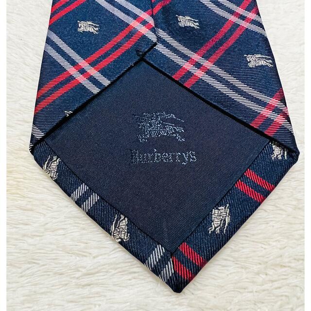 BURBERRY(バーバリー)の【美品】バーバリーズ　ネクタイ　ノバチェック　ホースロゴ　クリーニング済み メンズのファッション小物(ネクタイ)の商品写真