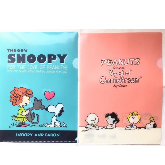 SNOOPY(スヌーピー)のPEANUT　A4クリアファイル　２点セット エンタメ/ホビーのアニメグッズ(クリアファイル)の商品写真