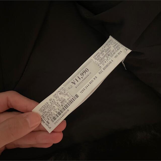 フェイクファー フード コート ジャケット 新品 ブラック 5