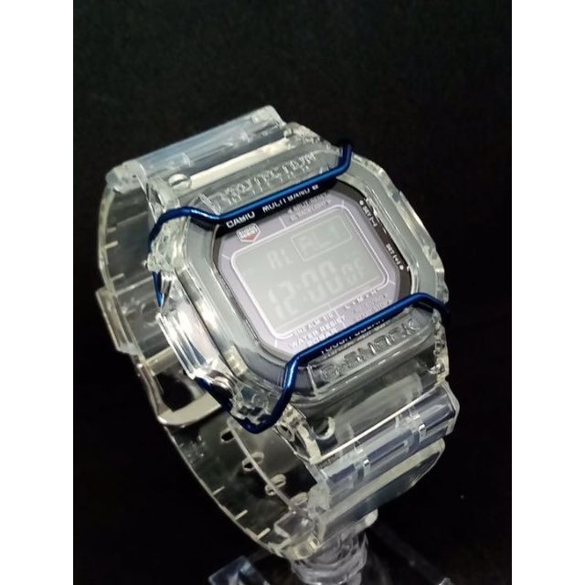 G-SHOCK DW-5600・GW-M5610系 バンパープロテクター　ブルー メンズの時計(腕時計(デジタル))の商品写真