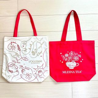 ロクシタン(L'OCCITANE)のアルカディア様専用　左側白(ロクシタン)のみ(トートバッグ)