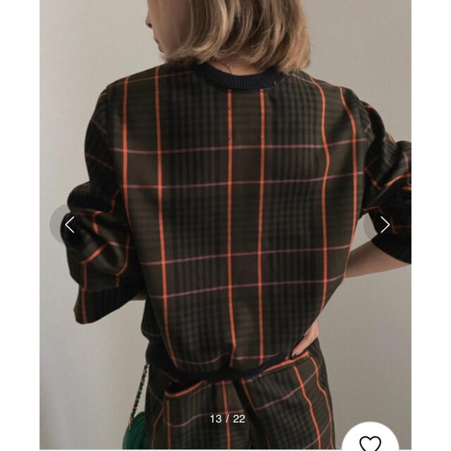 Ameri VINTAGE(アメリヴィンテージ)のAMERI CHEERFUL CHECK TOP レディースのジャケット/アウター(ノーカラージャケット)の商品写真