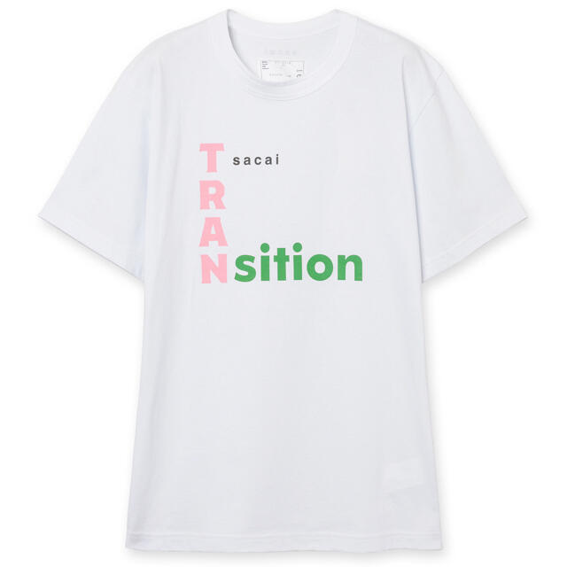 ホワイトサイズ専用 サカイ sacai TRANSITION T ホワイト 4