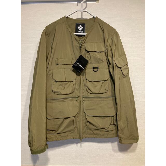 ウトドアア Columbia ギブストレイルジャケット rmUaA-m92789204644 バック Columbia BLACK LABEL ノーカラーJKT