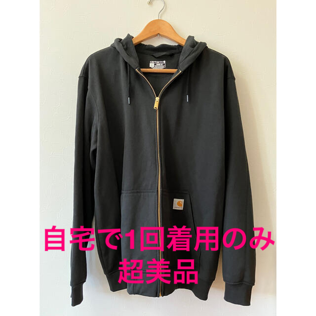 carhartt　カーハート　メンズ　裏起毛ジップパーカー　黒　Lサイズ　超美品