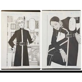 コウダンシャ(講談社)の東京リベンジャーズ 東リベ 原画展 原画クリアファイルP Q 灰谷蘭 灰谷竜胆②(キャラクターグッズ)