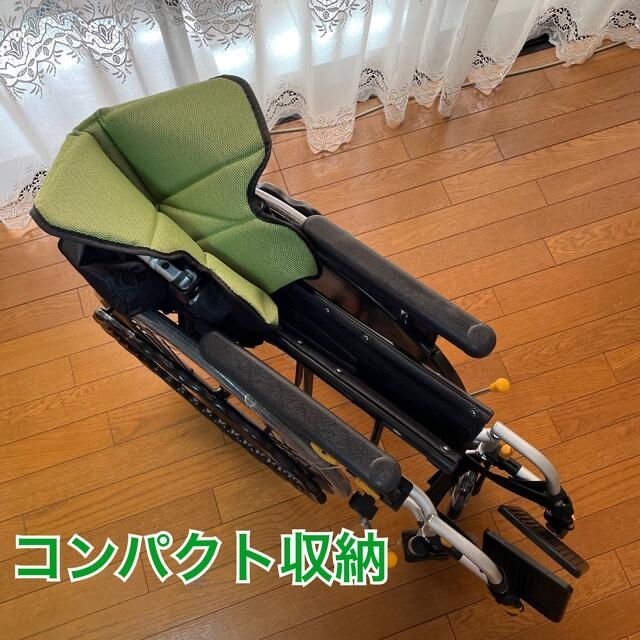 ♿自走式 軽量スリム  便利な多機能 車椅子 [クッション・シートセット新品]