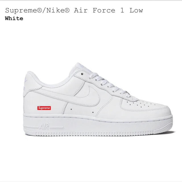 Supreme Nike Air Force 1 Low White 26.5㎝